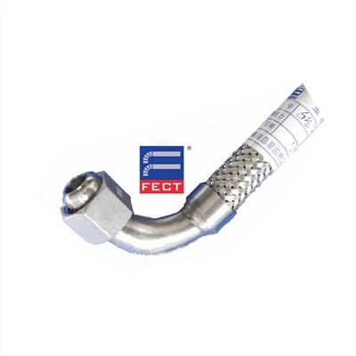 Looper txiv ntseej Connector Braided Corrugated Stainless hlau yeeb nkab